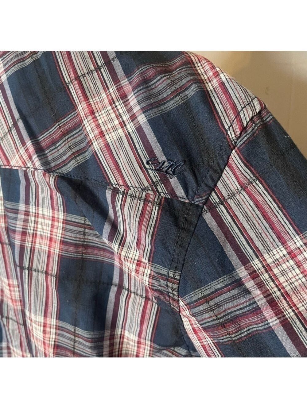 Costal Men’s Western Plaid Snap Button Shirt XL - Picture 8 of 14